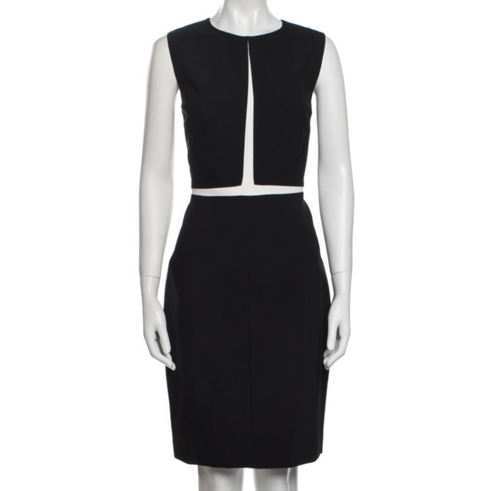Narcissi Rodriguez crew neck sleeveless dress